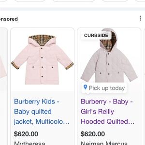 Burberry Quilted pink jacket